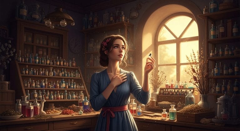 نوران، صانعة العطور في ورشتها القديمة